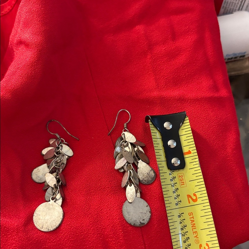 Multi Layer Vintage Dangle Earrings - image 4